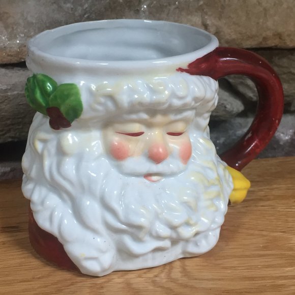 VTG Sleeping Santa Mug Christmas Assemblage Holiday Decor - Picture 8 of 8